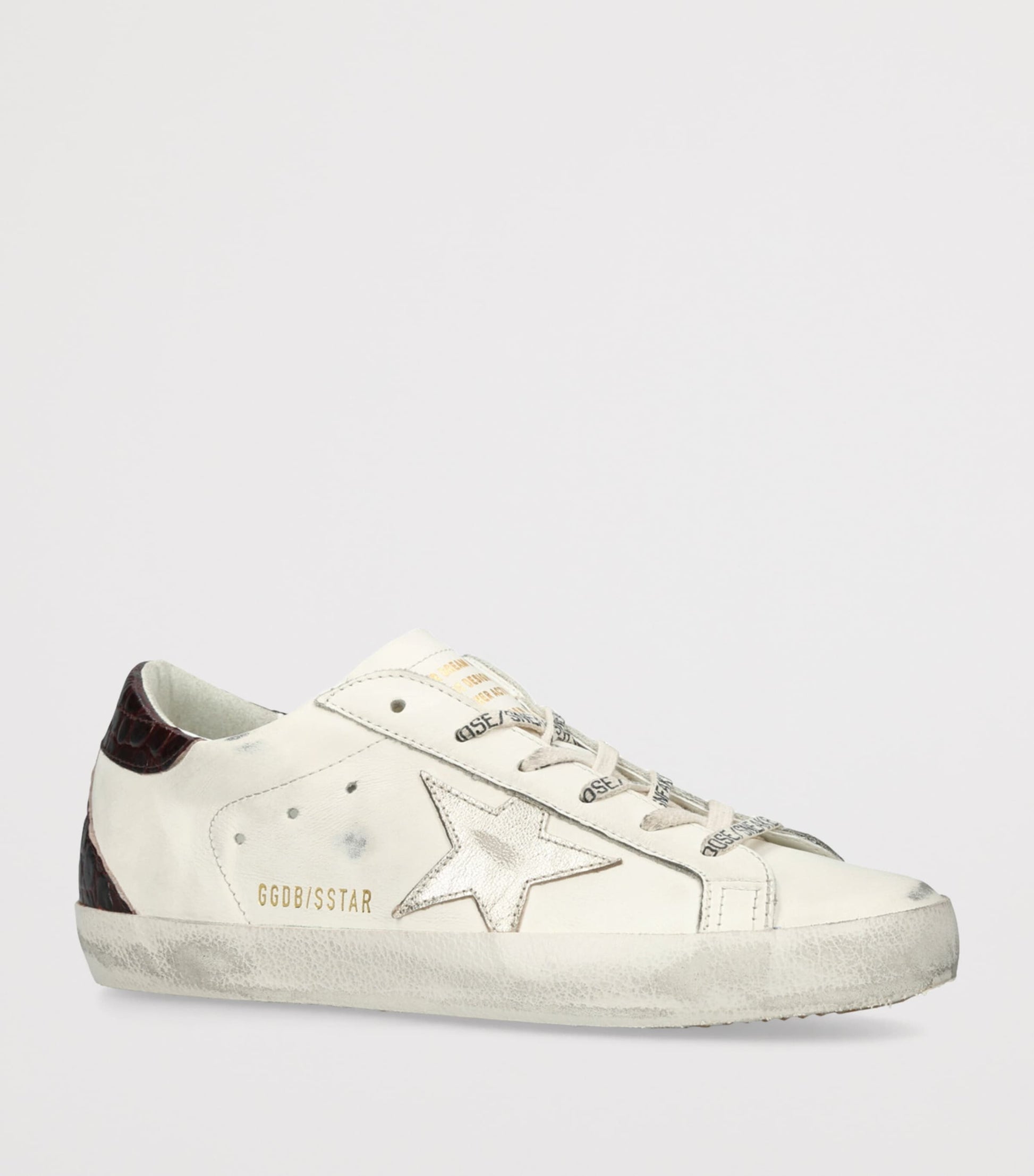 Golden Goose White Leather Super-Star Sneakers