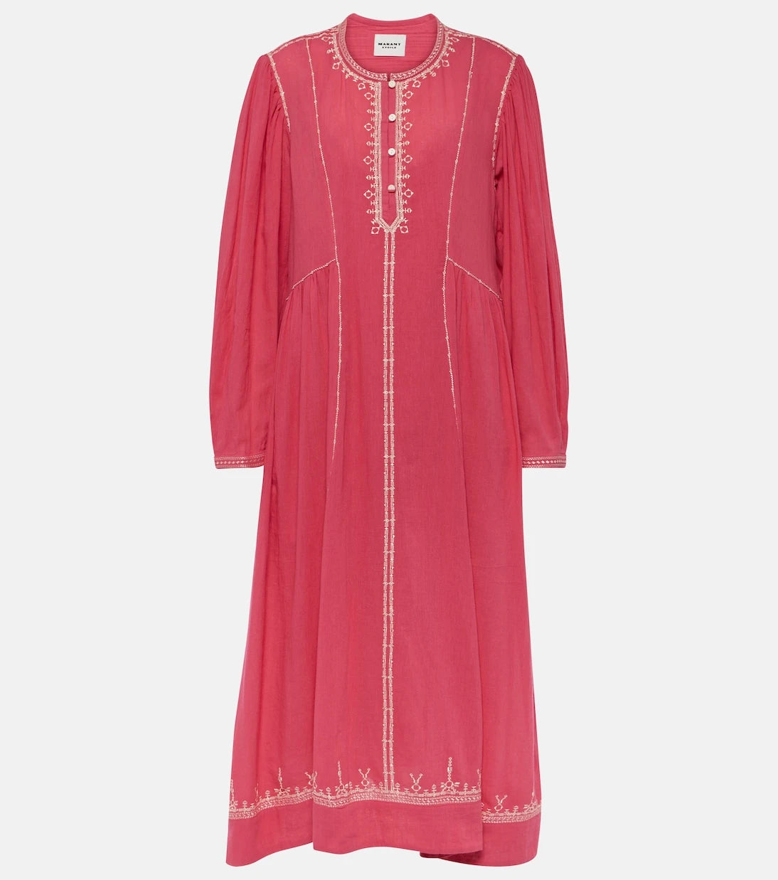 Marant Etoile - Pippa embroidered cotton midi dress
