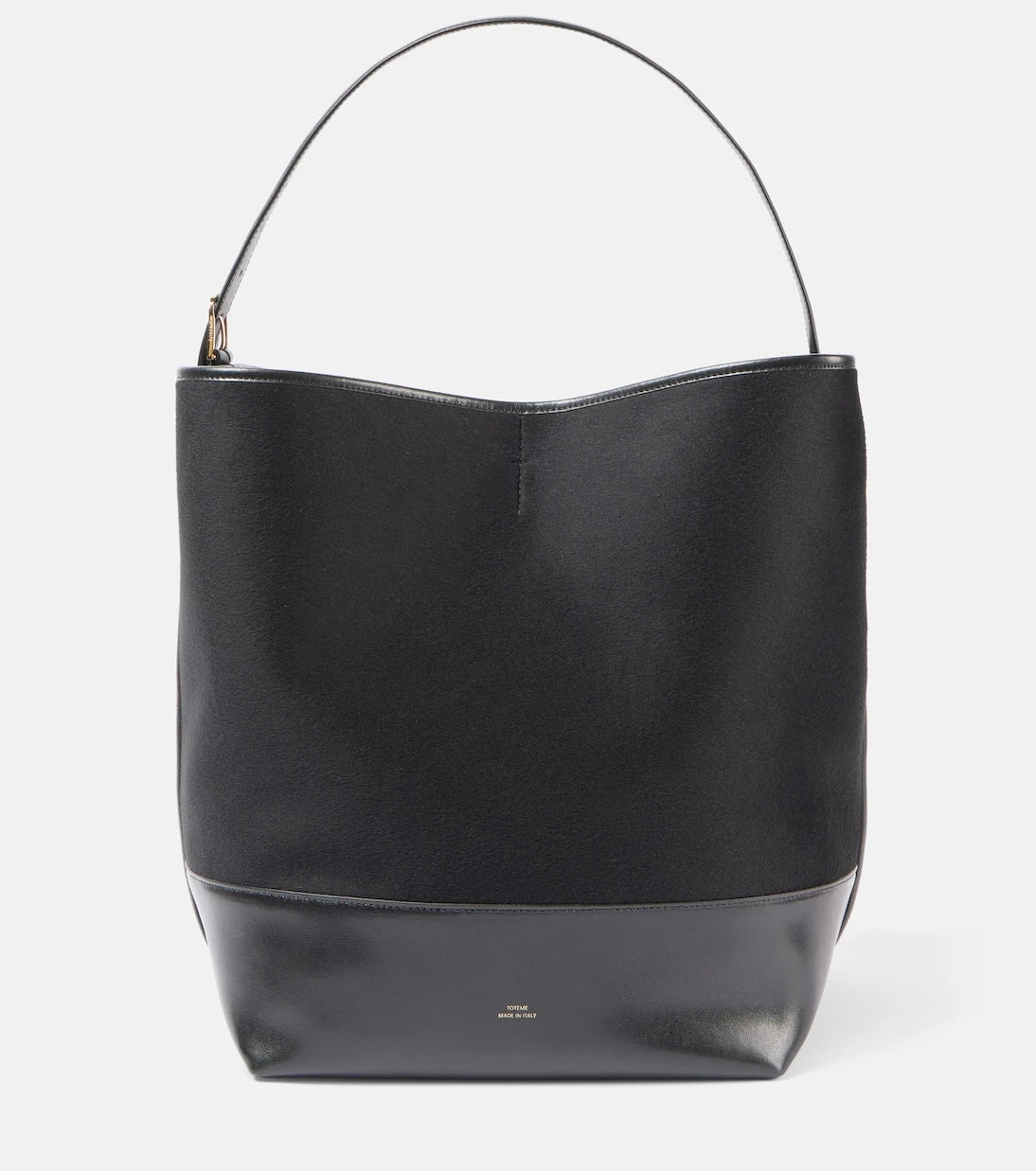 Toteme - Leather-trimmed doublé tote bag