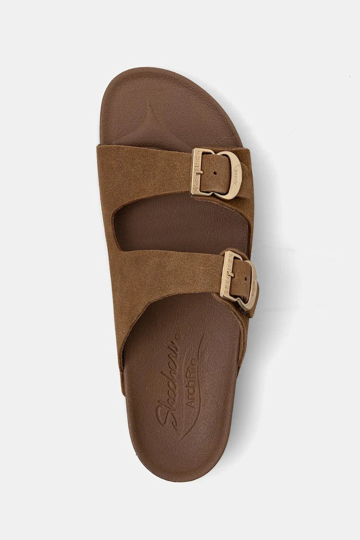 Skechers kadın süet terlik ARCH FIT GRANOLA