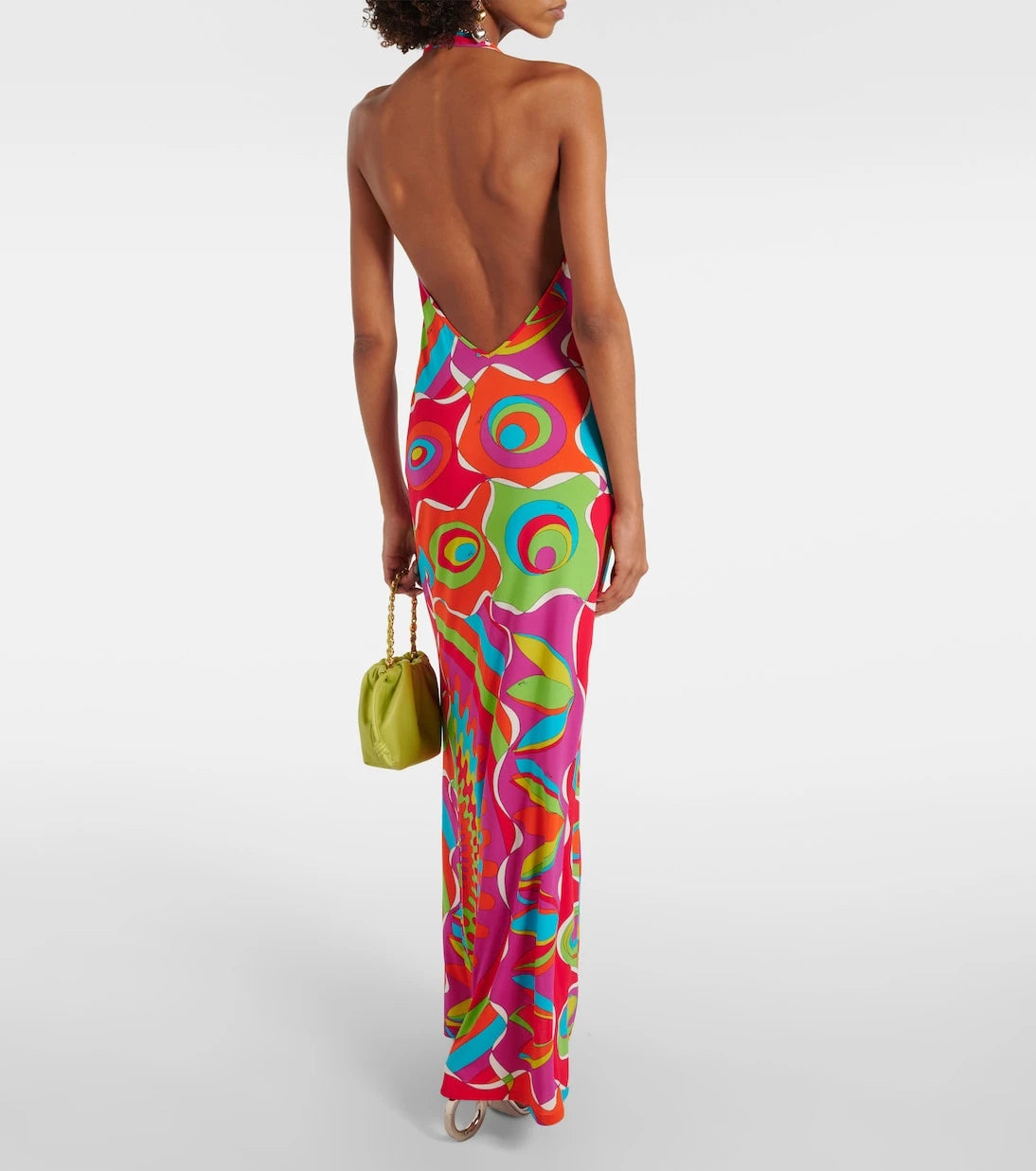 Pucci - Bersaglio halterneck jersey maxi dress