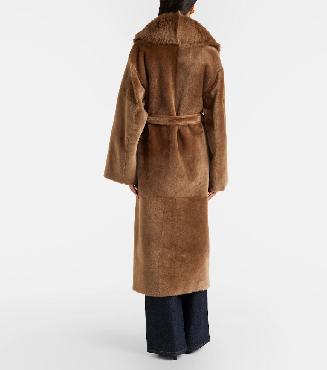 Nour Hammour - Isadora shearling wrap coat