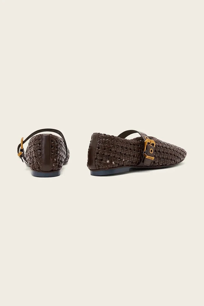 AllSaints балеринки от кожа Sabine Woven Flat
