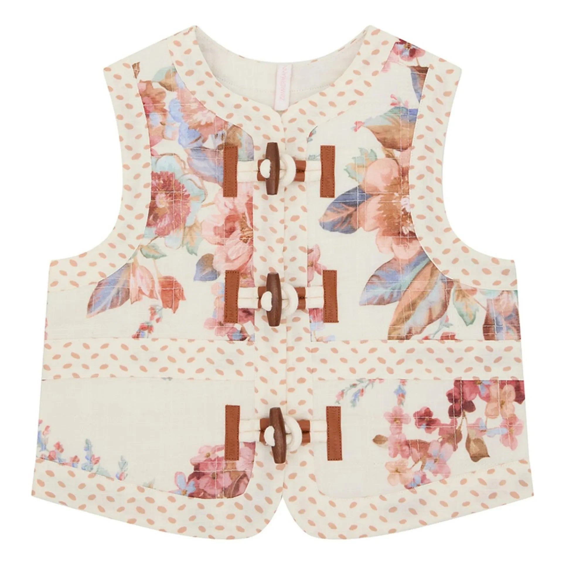 Zimmermann - Awaken Floral Sleeveless Jacket | Ecru