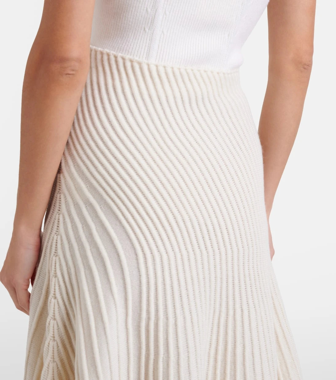Alaïa - Wool and cashmere midi skirt