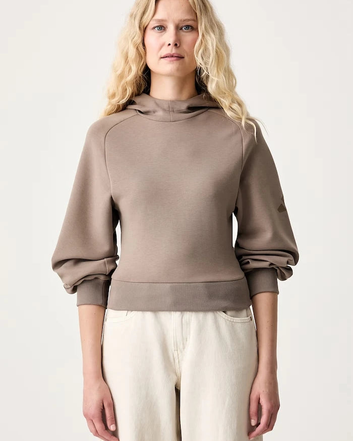 adidas kadın kapüşonlu modal Soft Lux sweatshirt