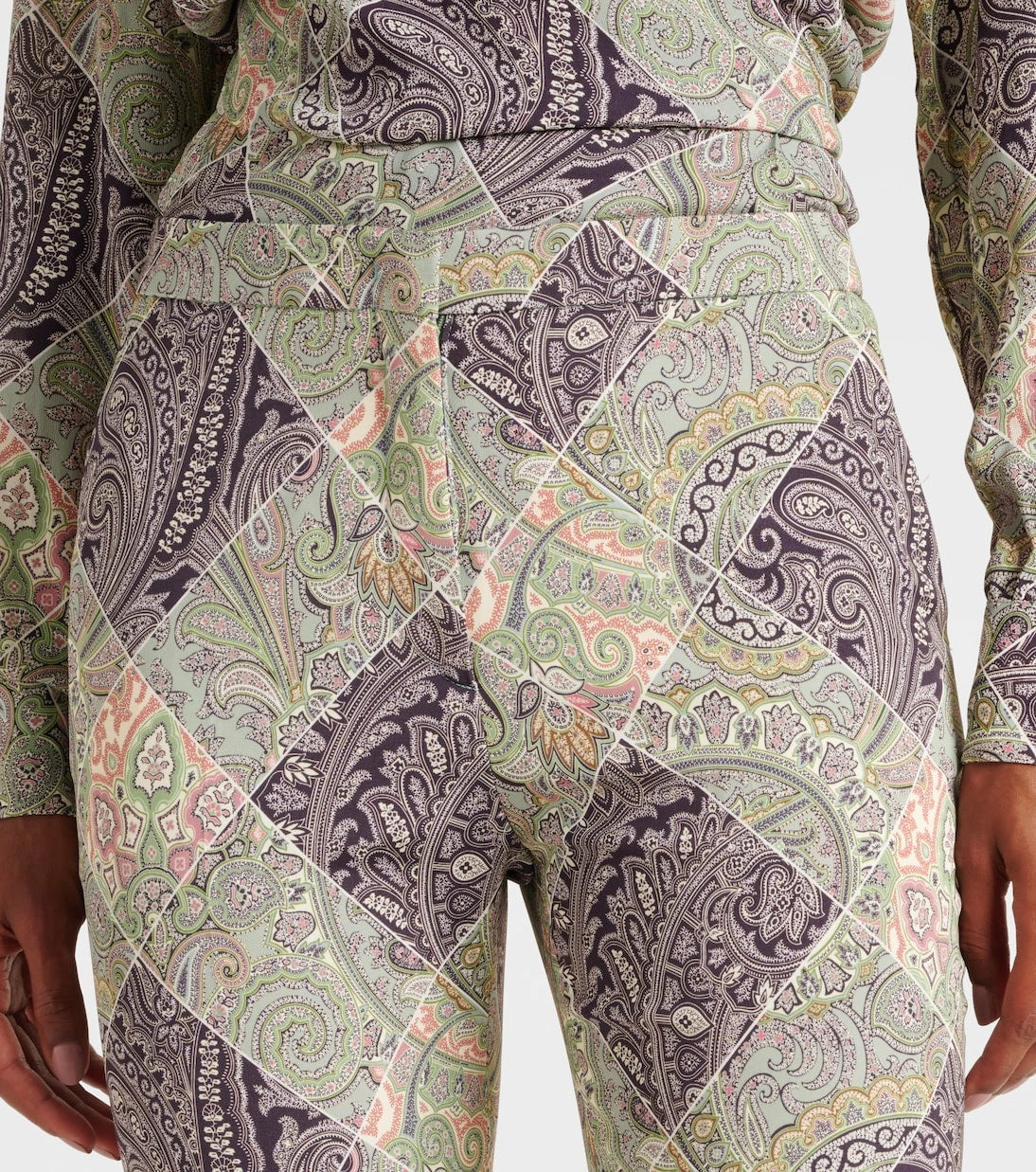 Etro - Paisley high-rise flared pants