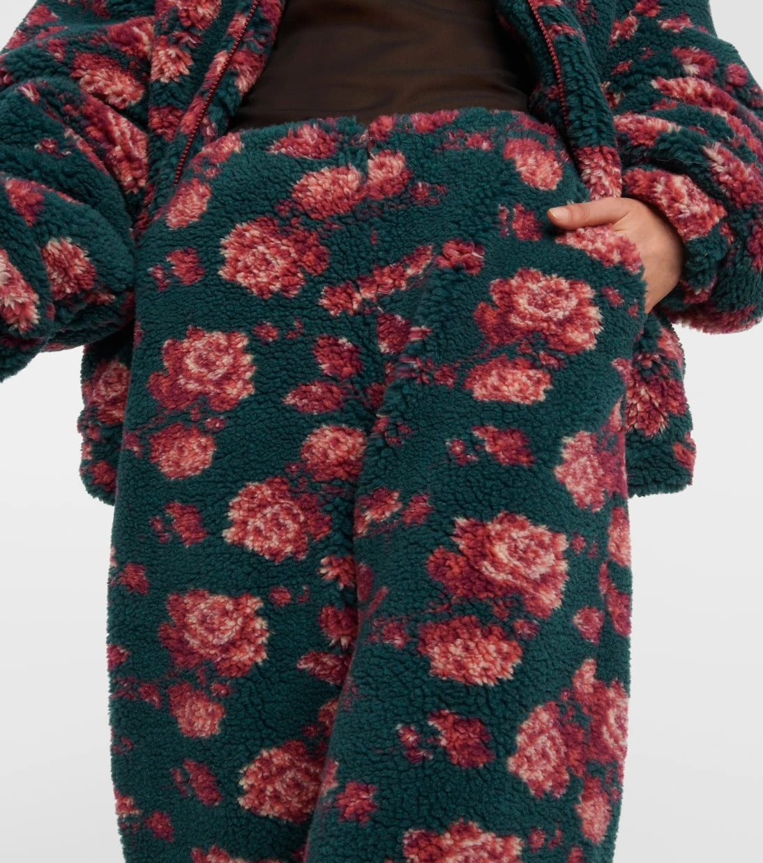 Magda Butrym - High-rise floral teddy straight pants