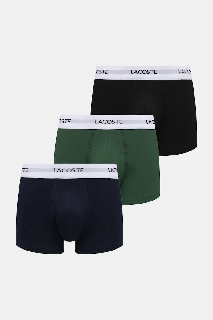 Lacoste erkek pamuklu elastan dar kesim boxer 3'lü