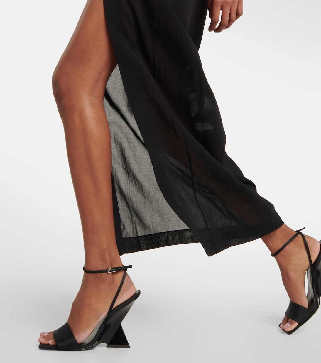 Nensi Dojaka - Cutout halterneck cotton gown