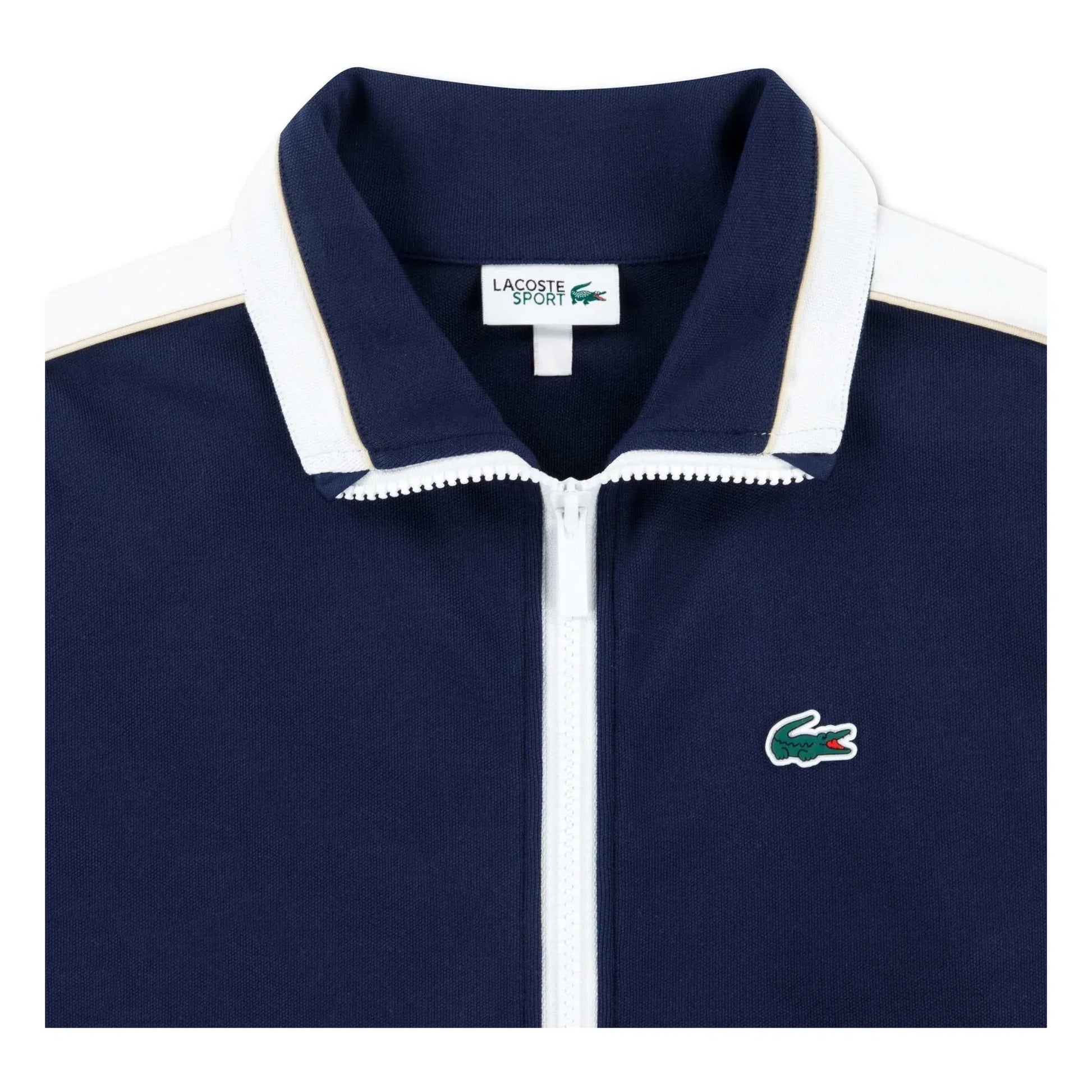 Lacoste - Organic Cotton Sport Zip Sweat | Navy blue