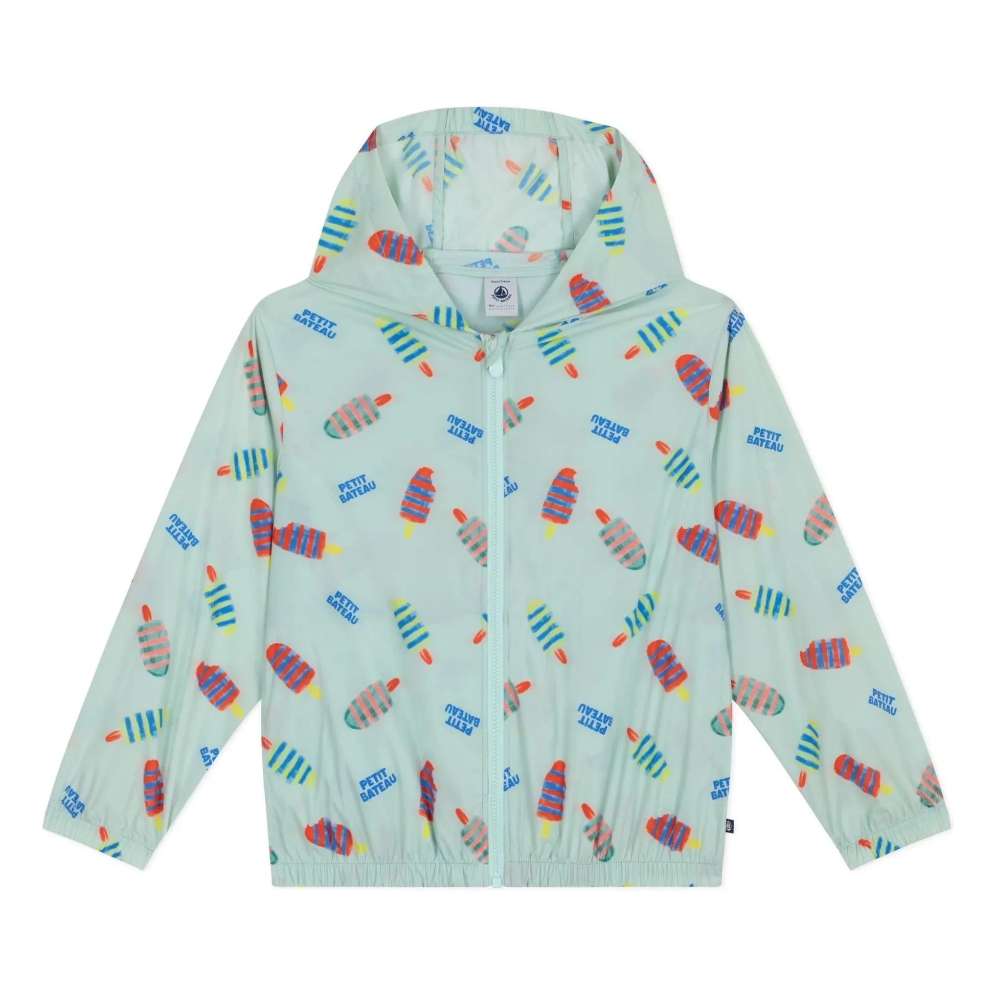 Petit Bateau - Flowered Windbreaker | White