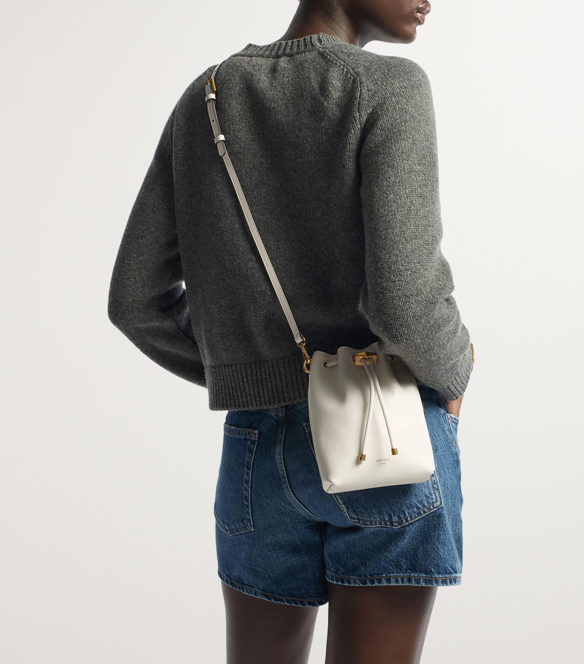 Jimmy Choo Multi Mini Leather Cinch Bucket Bag