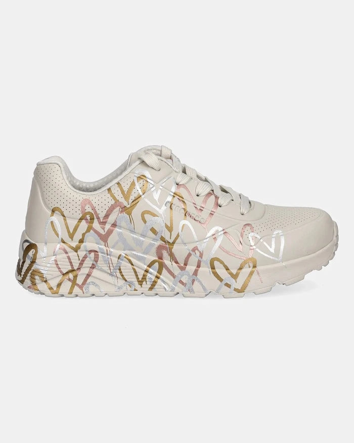 Skechers UNO LITE - METALLIC LOVE