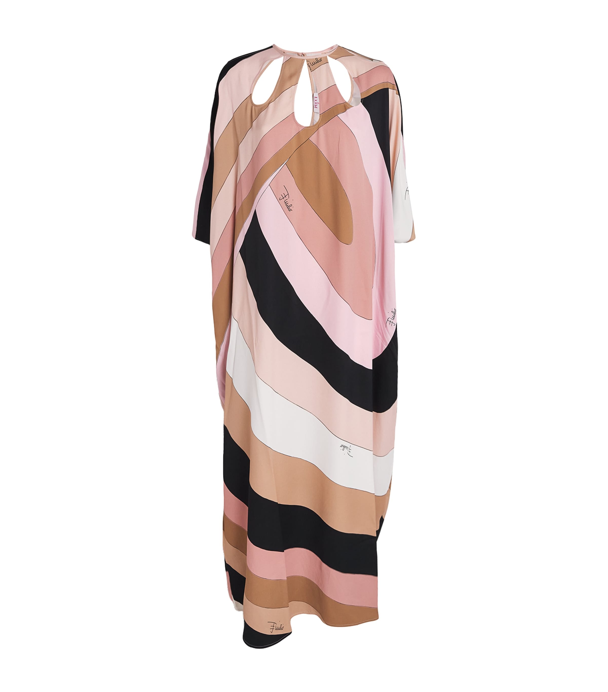 PUCCI Multi Iride Print Maxi Kaftan