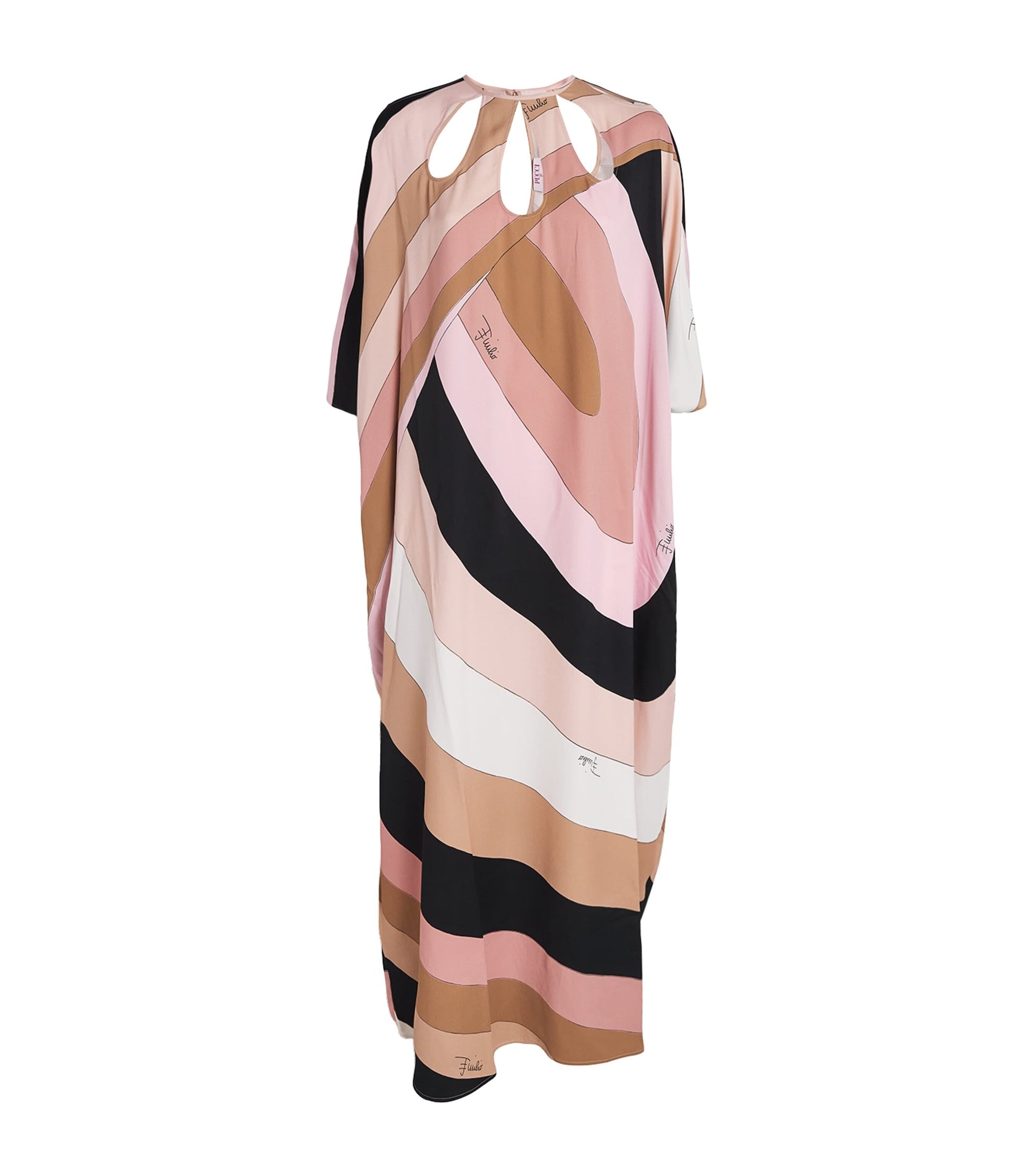 PUCCI Multi Iride Print Maxi Kaftan
