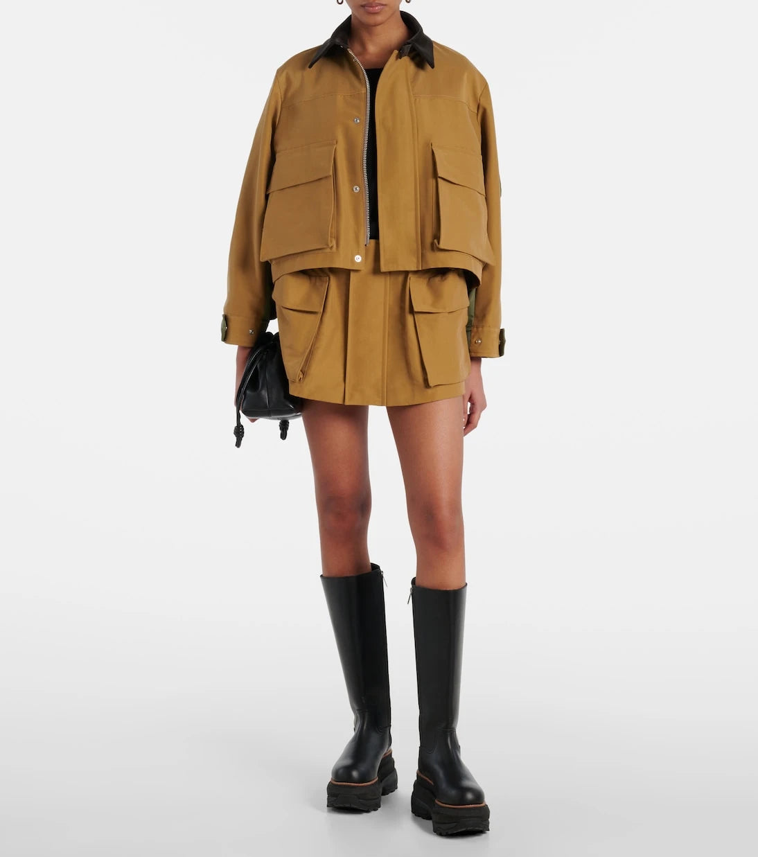 Sacai - Cotton-blend shorts