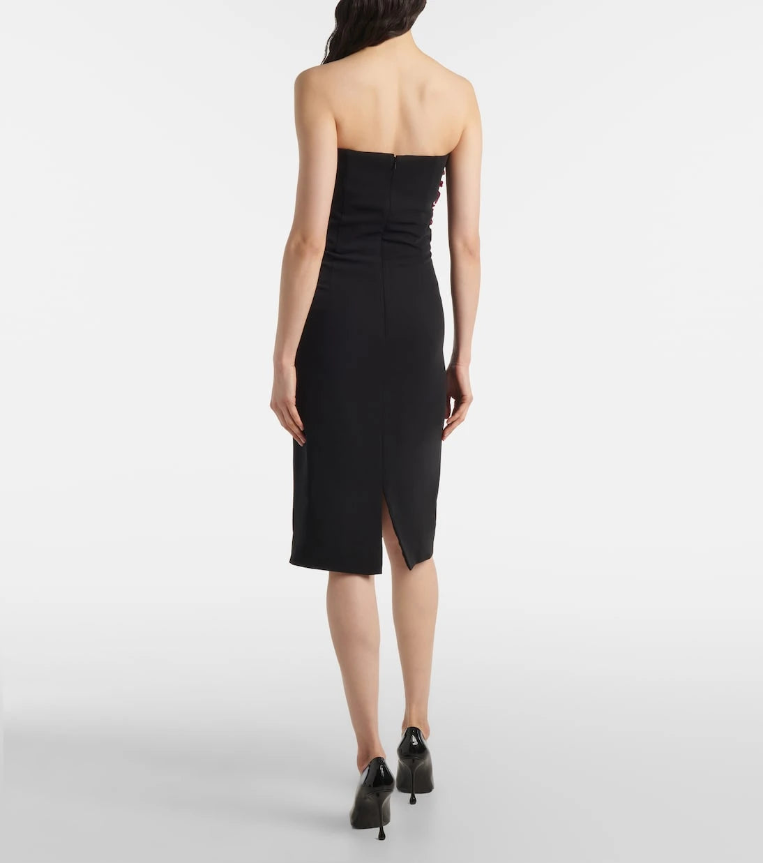 Costarellos - Callula crystal-embellished bustier dress