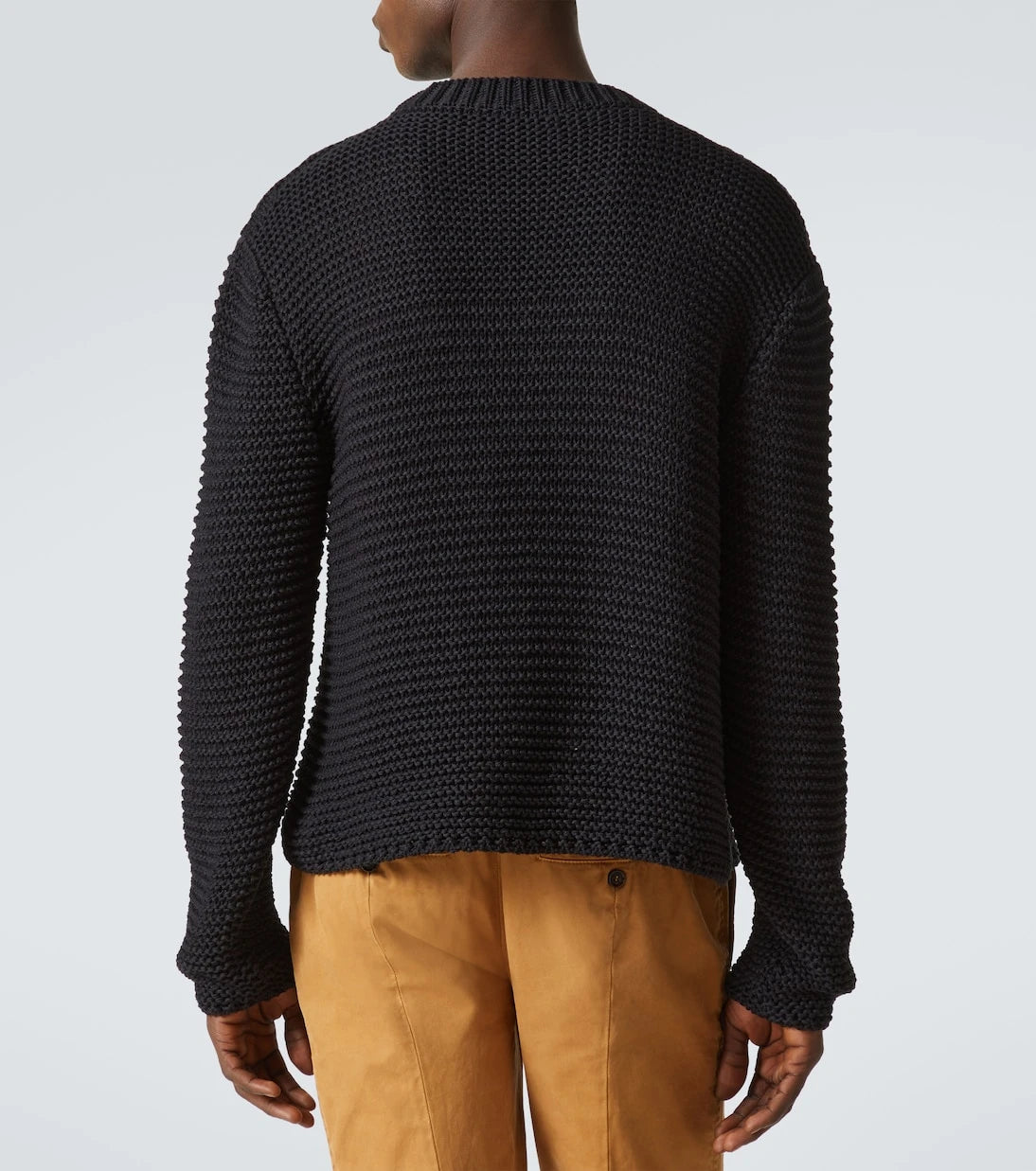 McQueen - Logo cotton jacquard sweater