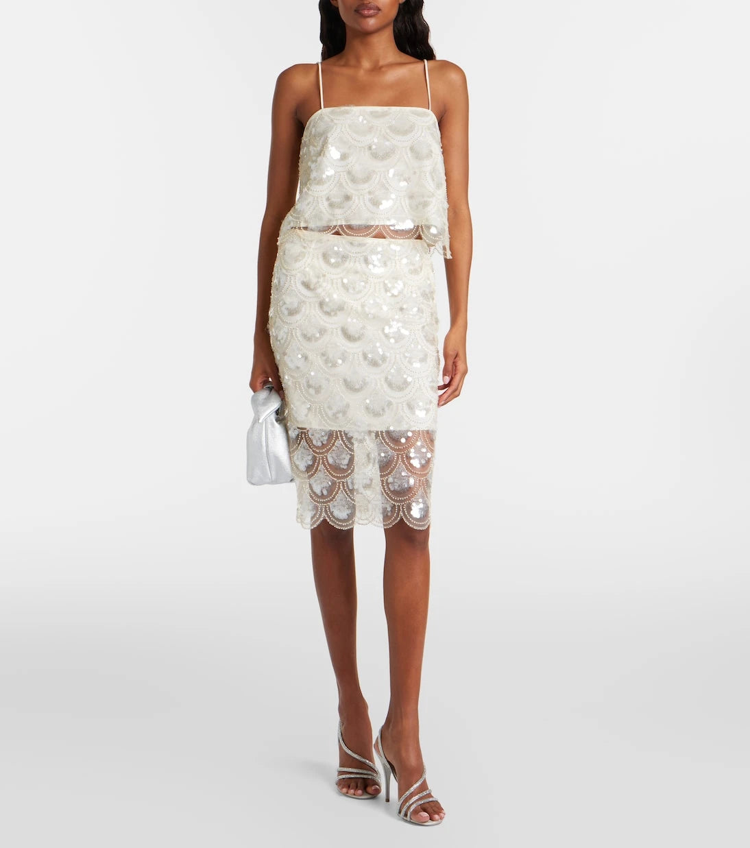 Rotate - Embellished pencil skirt