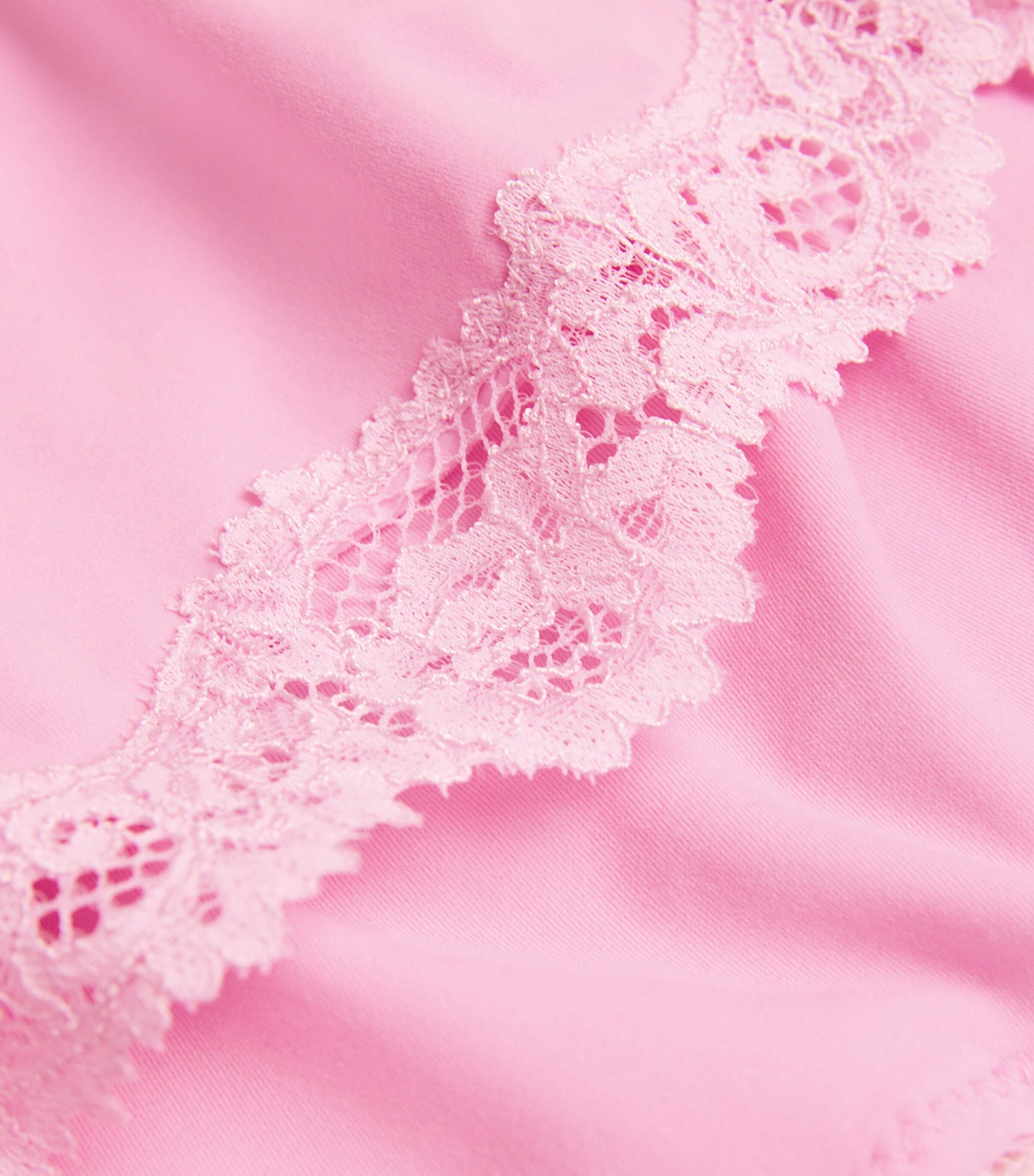 Skims Pink Lace-Trim Fits Everybody Boyshort Briefs