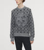 Black Distressed Skull Fair Isle Sweater