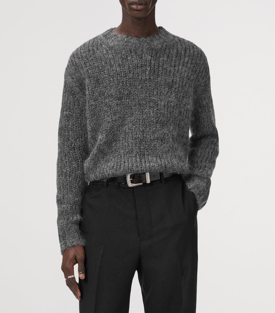 AllSaints Grey Oversized Myles Sweater