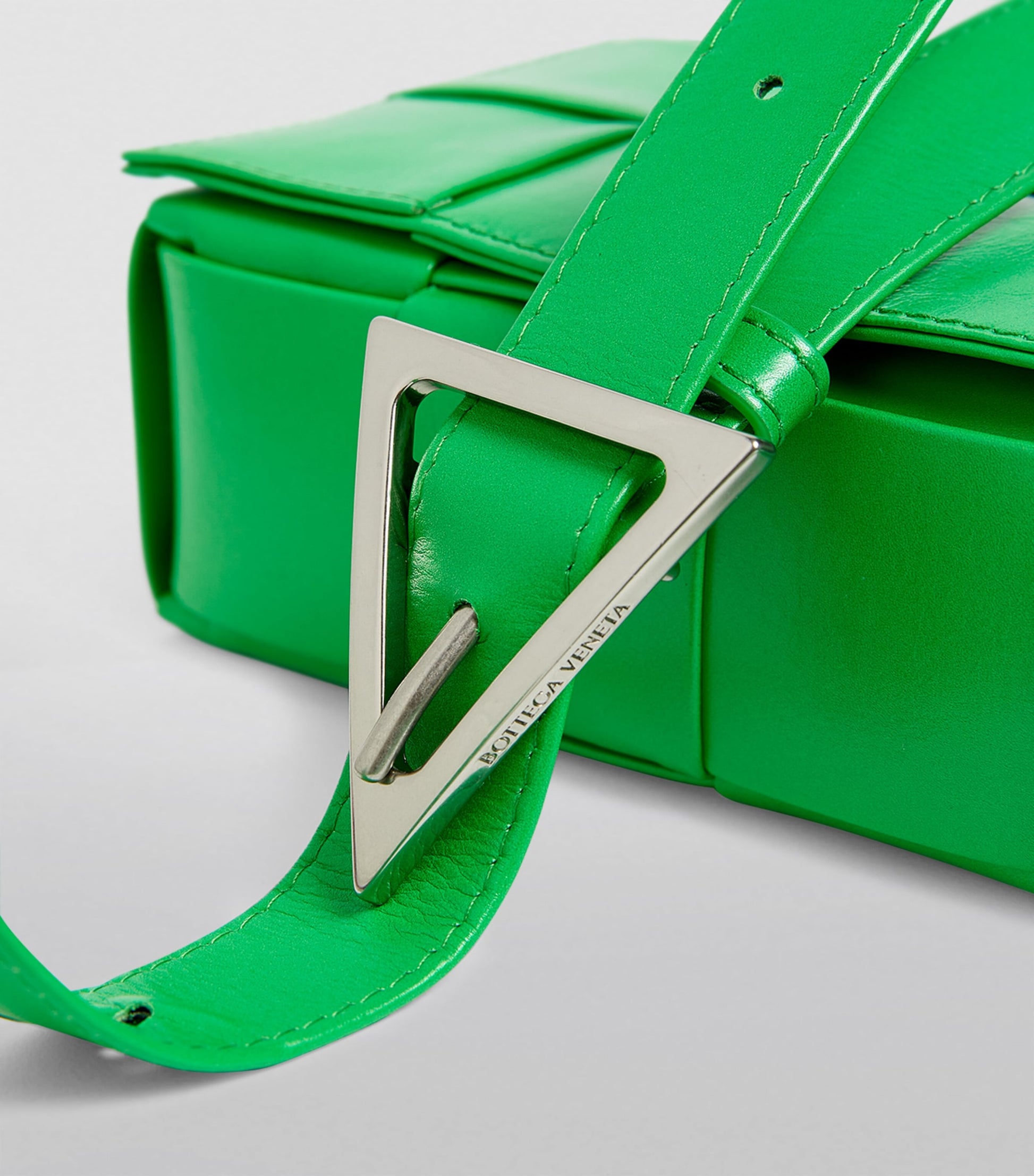 Leather Intreccio Cassette Cross-Body Bag