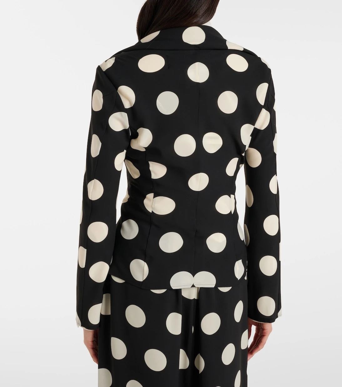 Junya Watanabe - Polka-dot georgette blazer