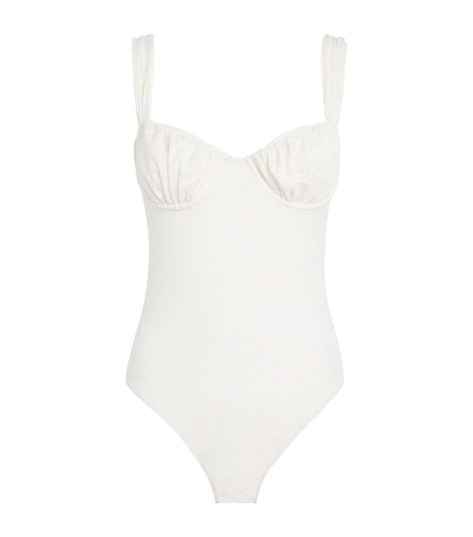 White Broderie Anglaise Frida Swimsuit