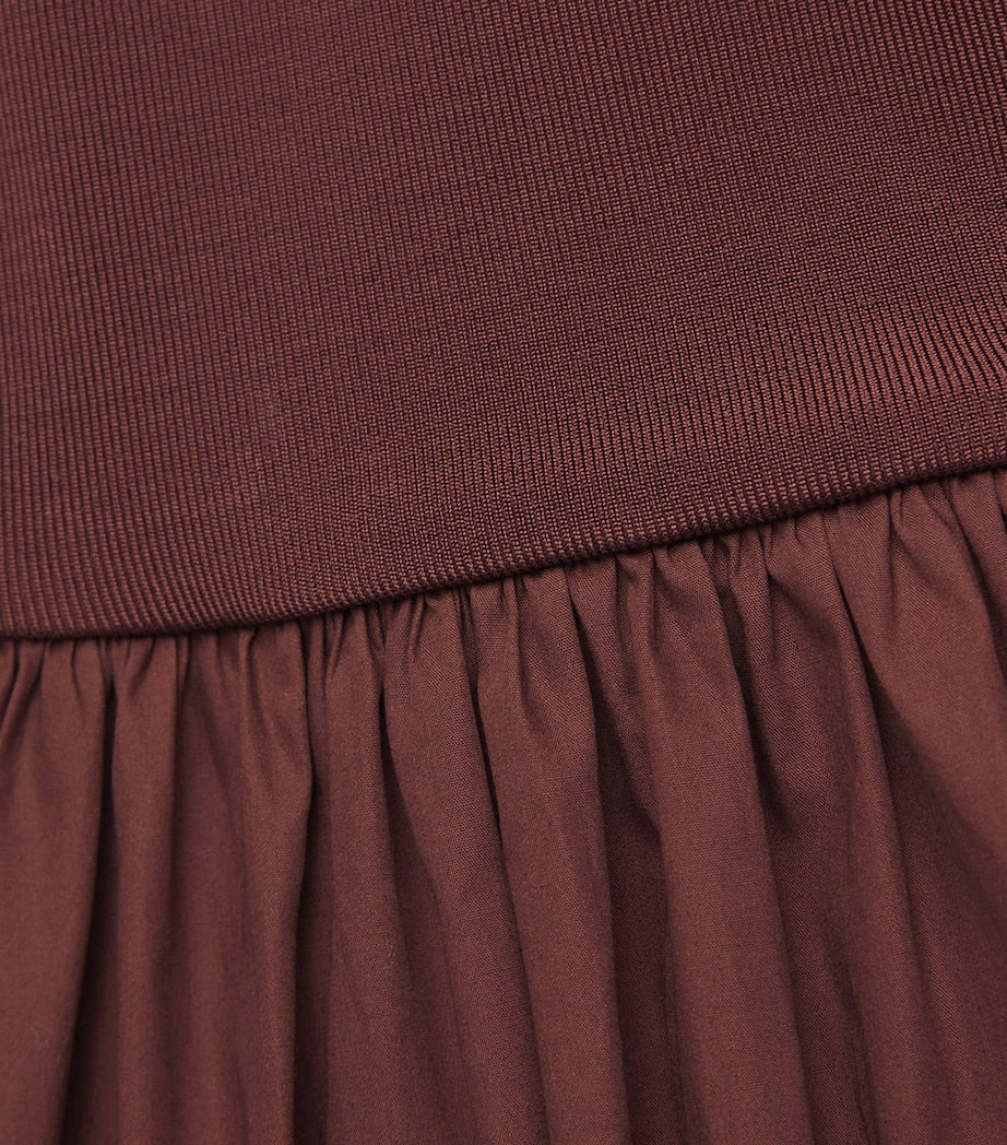 Cotton Knit Midi Dress JAVA