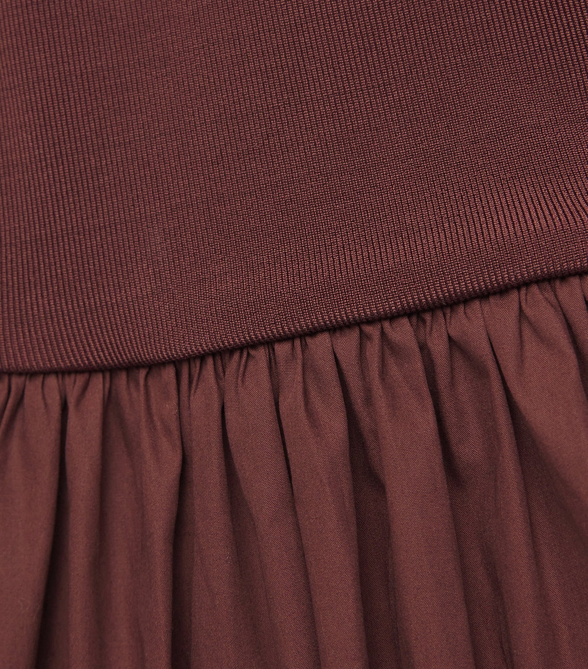 Cotton Knit Midi Dress