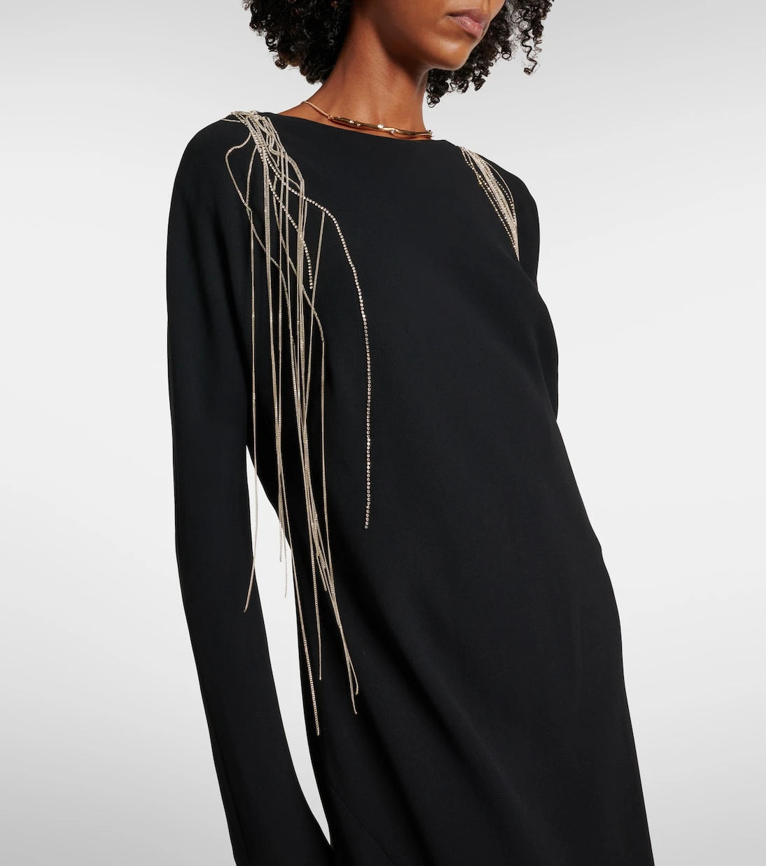 Dries Van Noten - Crystal-embellished maxi dress