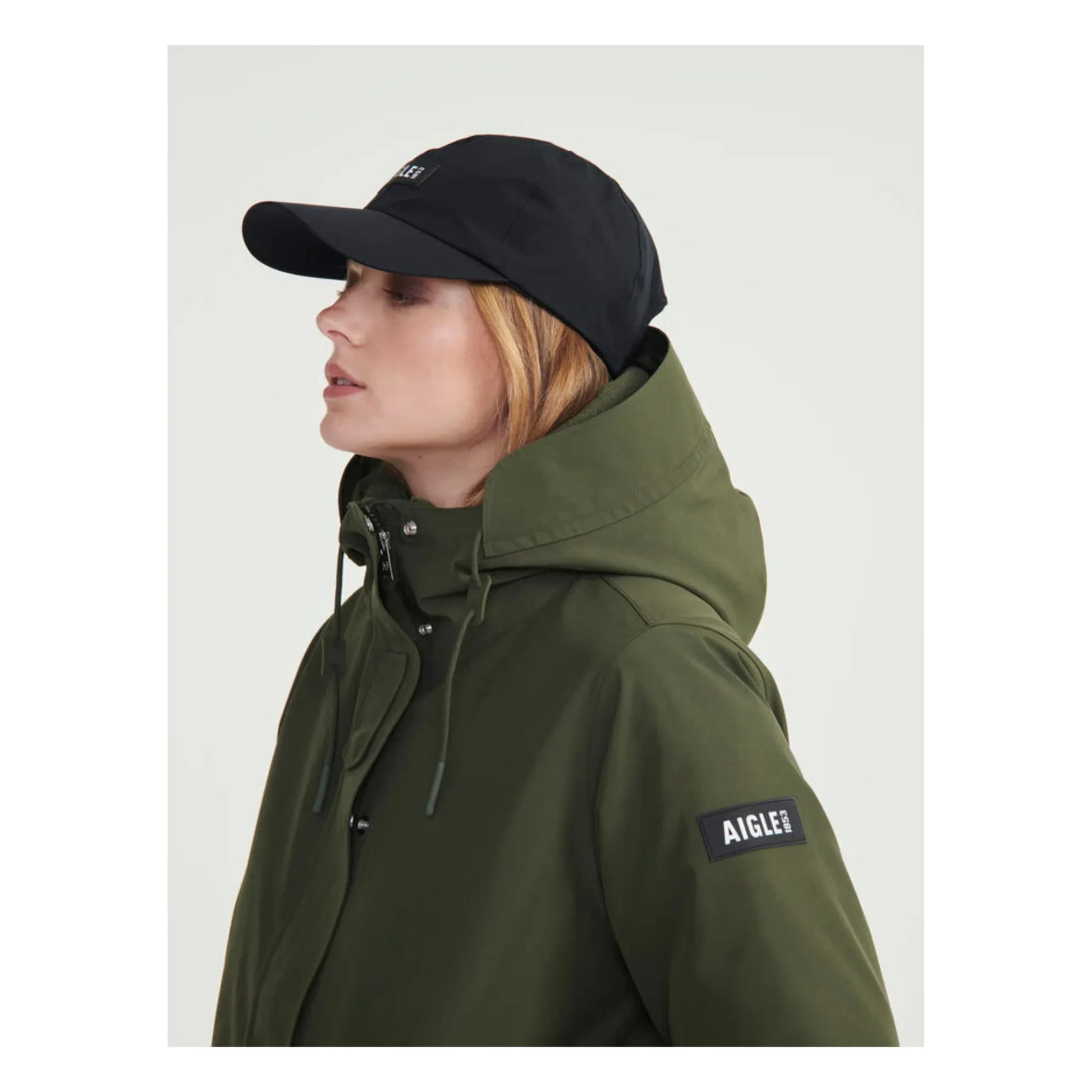 Aigle - Long Quilted Goretex Parka | Khaki