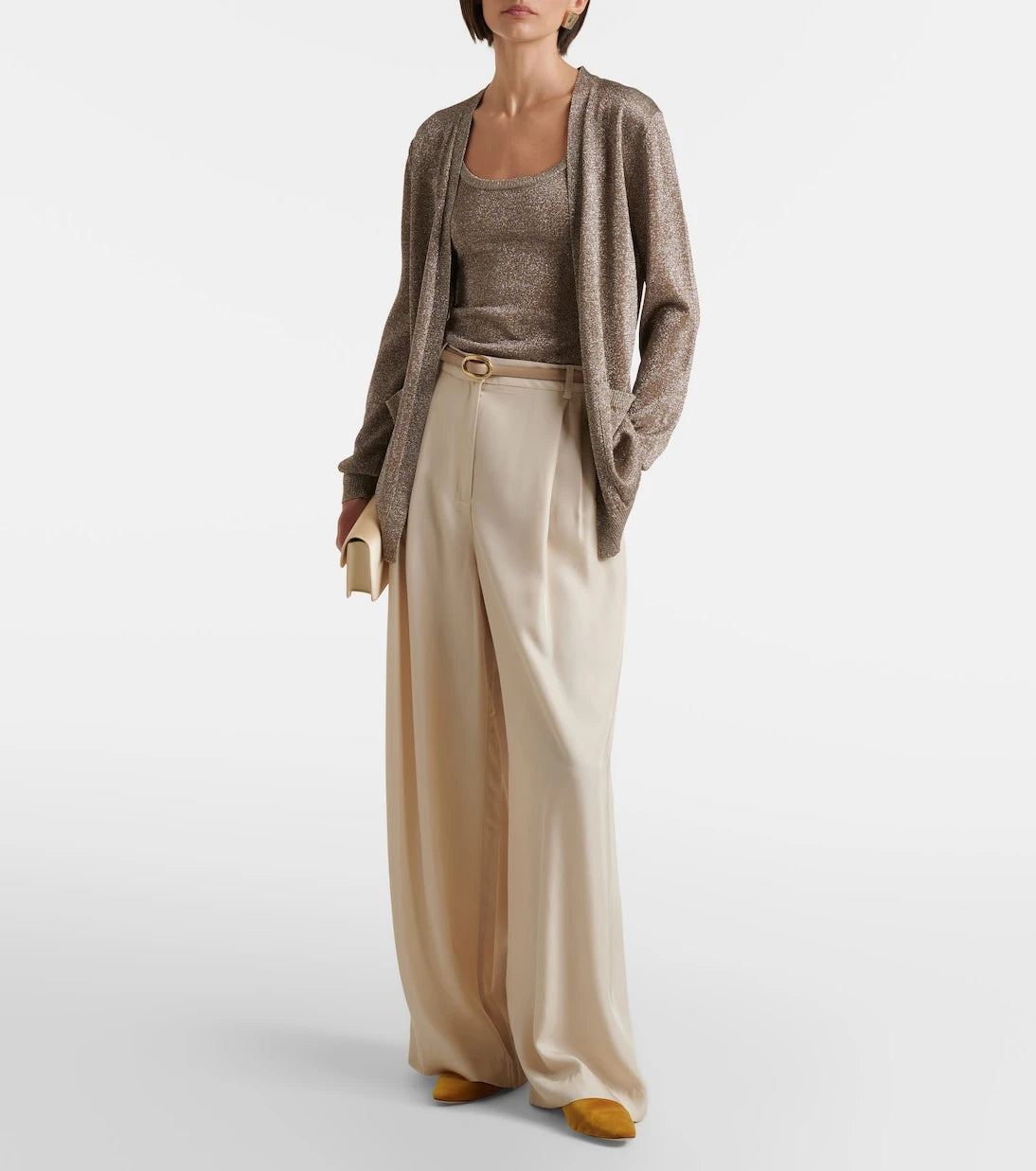 Missoni - Knitted lamé wrap cardigan