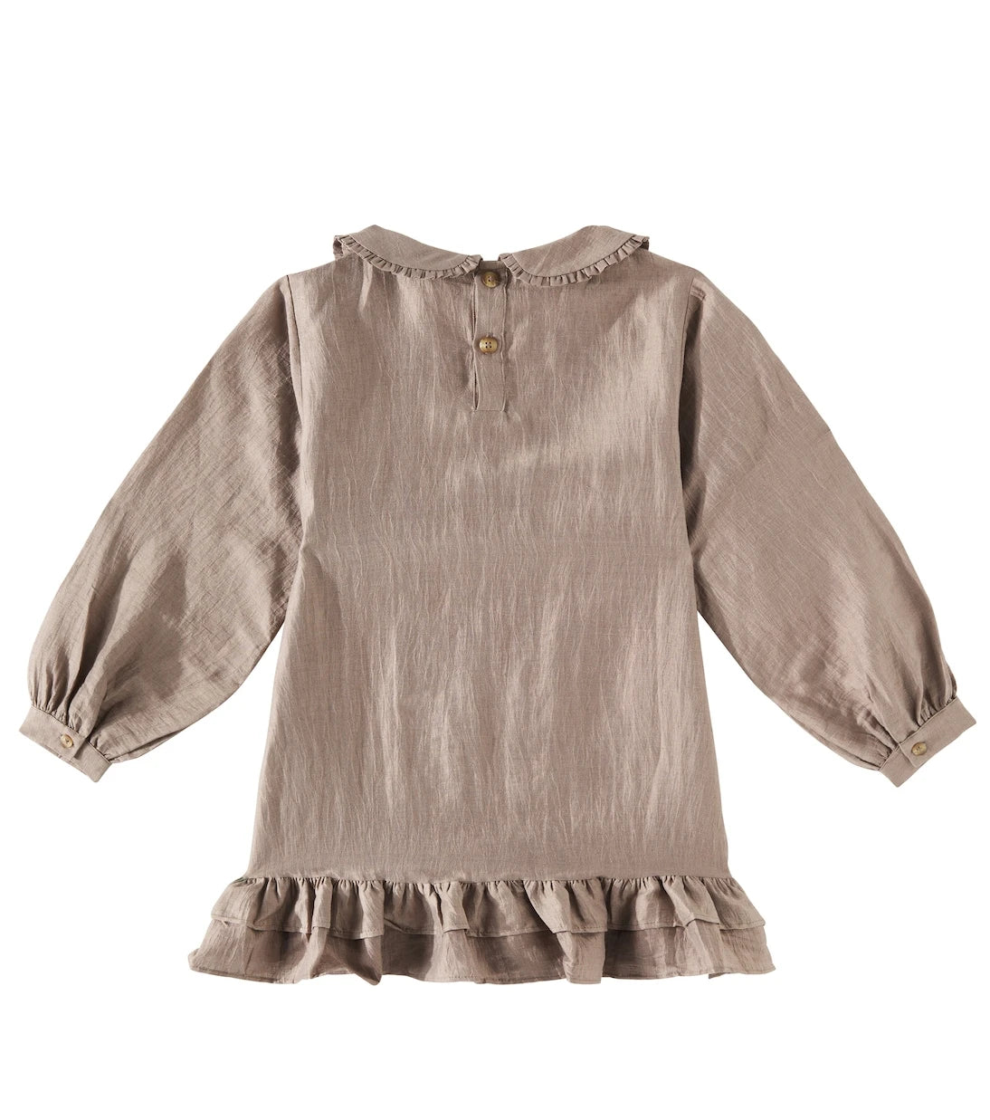 Donsje - Luus ruffled hemp-blend dress