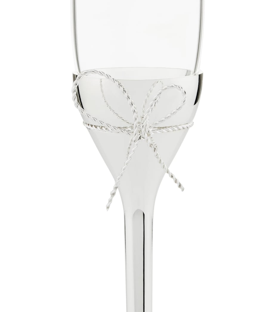 Set of 2 Love Knots Toasting Flutes