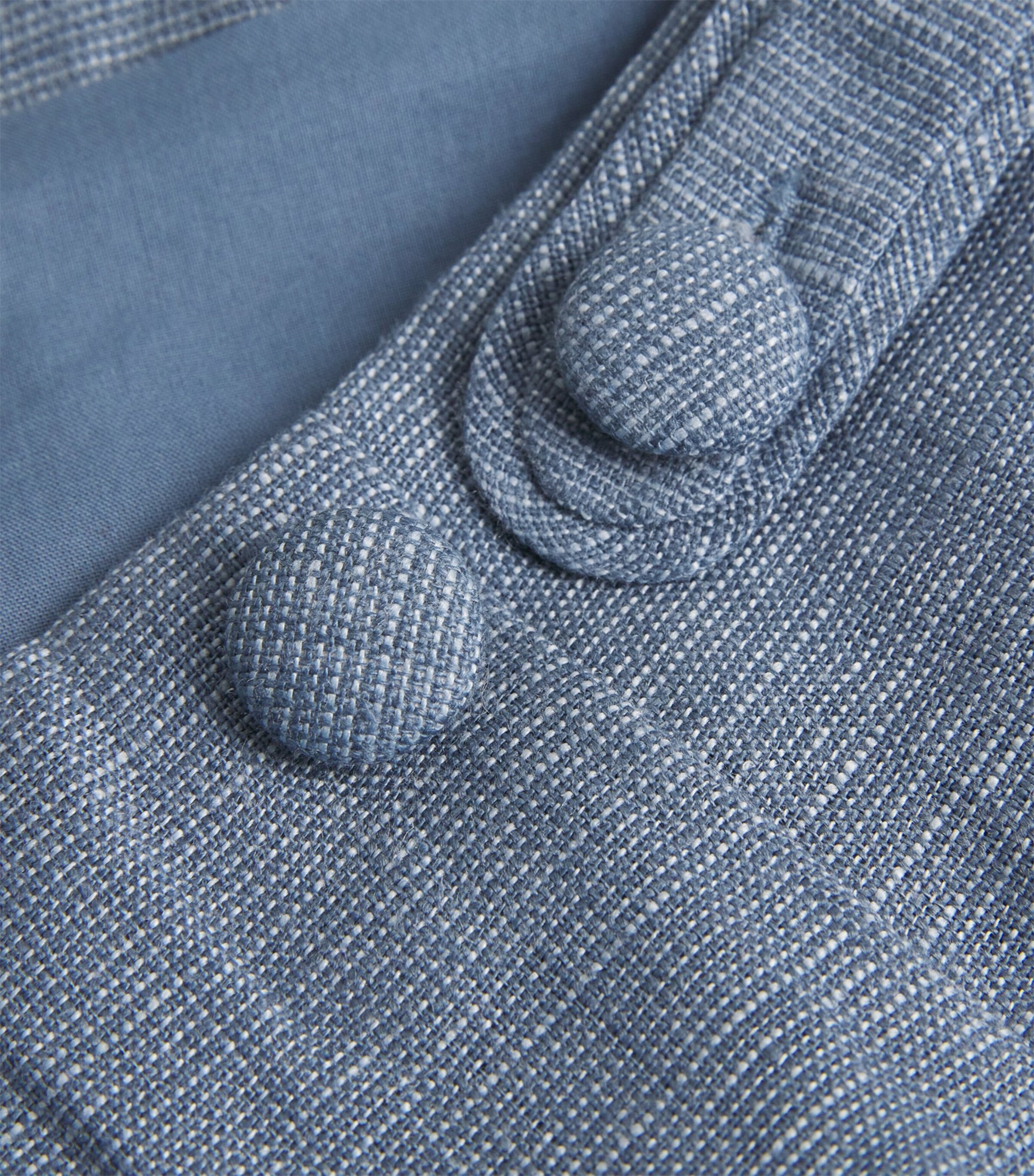 Posse Blue Linen Thea Tailored Shorts