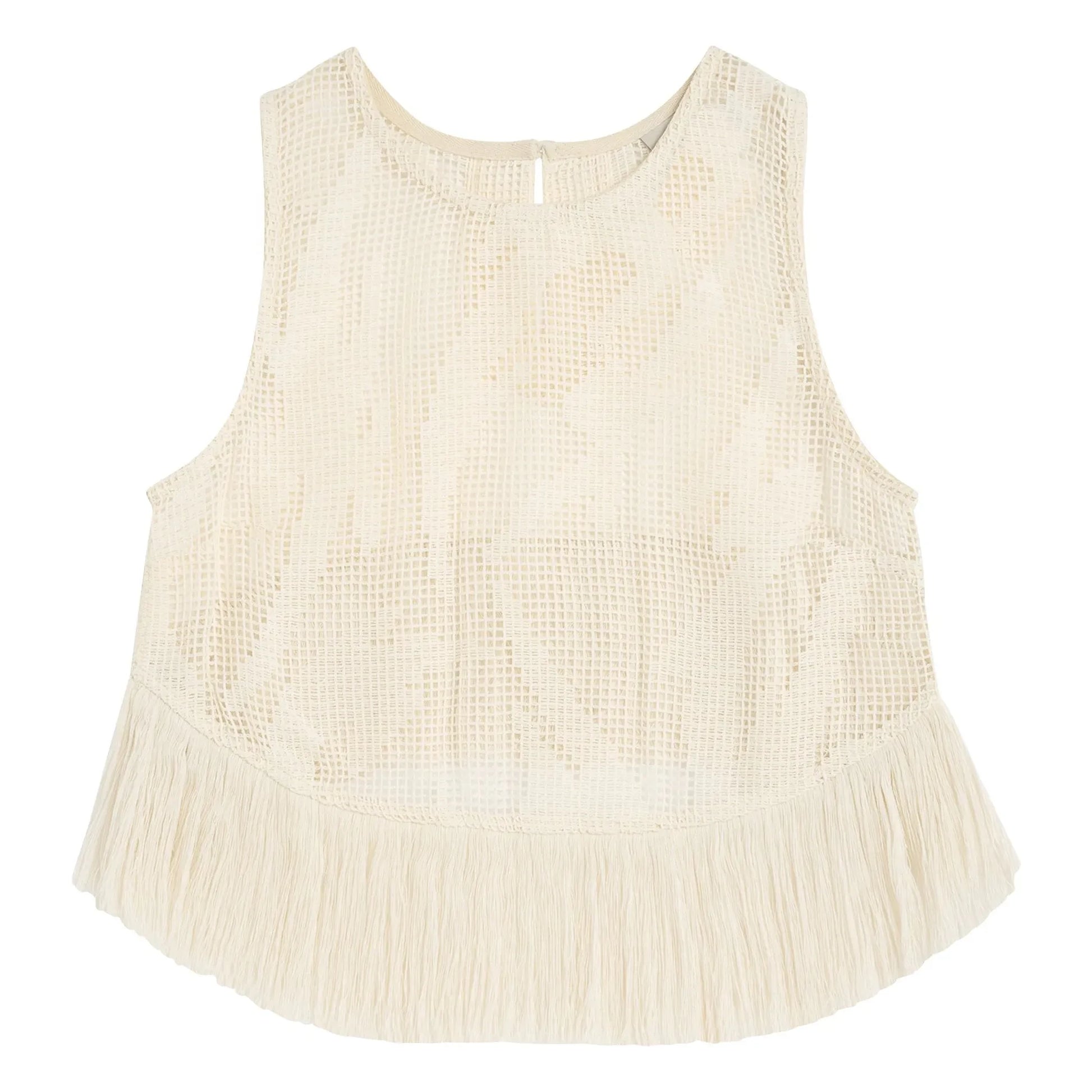 OAS - Top Tribalo Aurora Crochet | Ecru