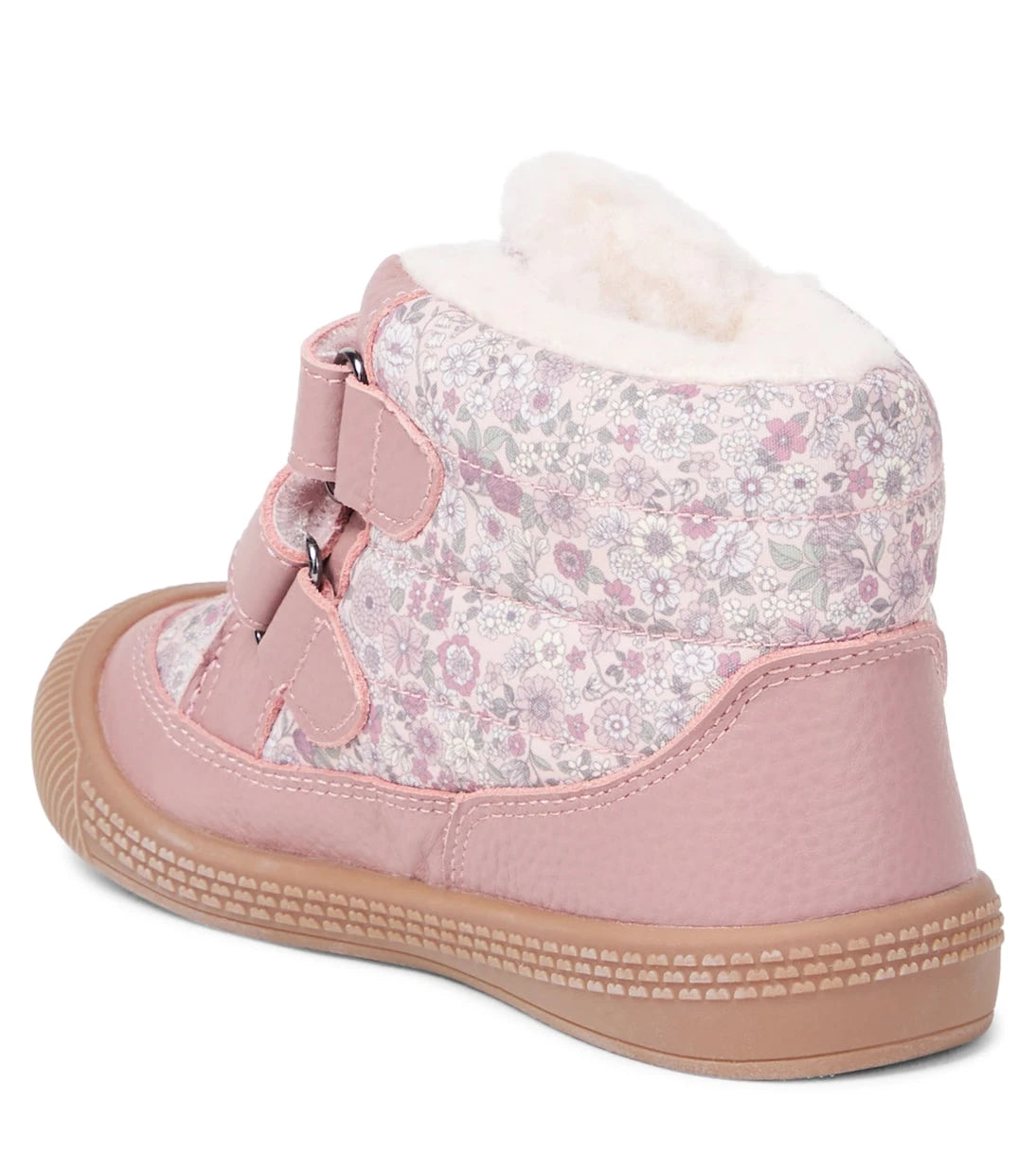 Wheat - Tex floral leather-trimmed boots