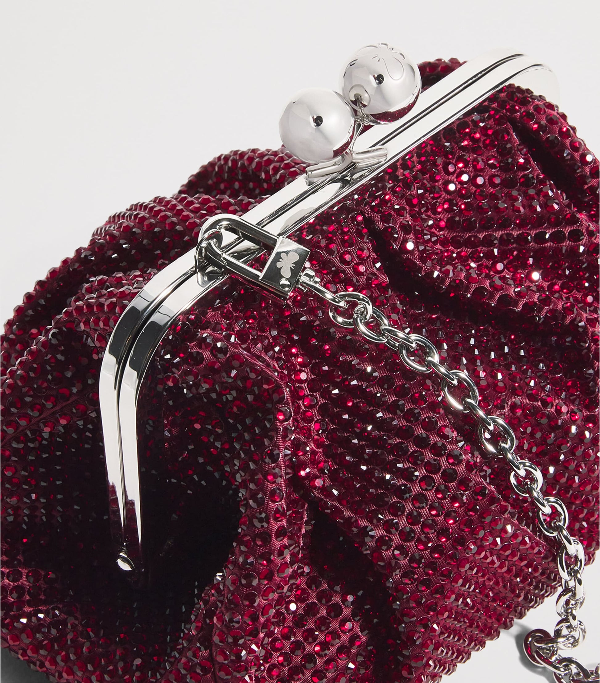 Weekend Max Mara Red Medium Embellished Pasticcino Clutch Bag