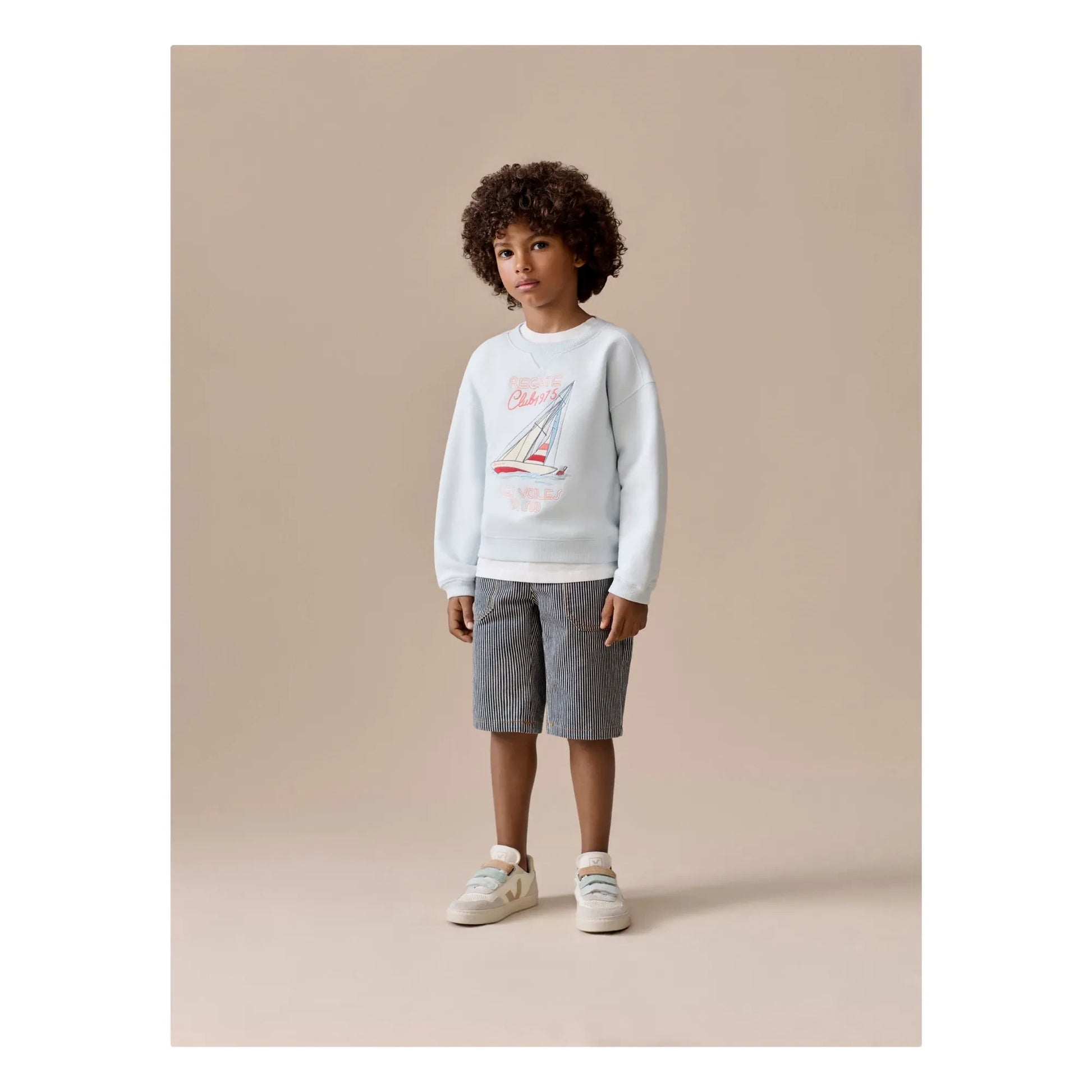 Bonpoint - Levon Organic Cotton Shorts | Grey