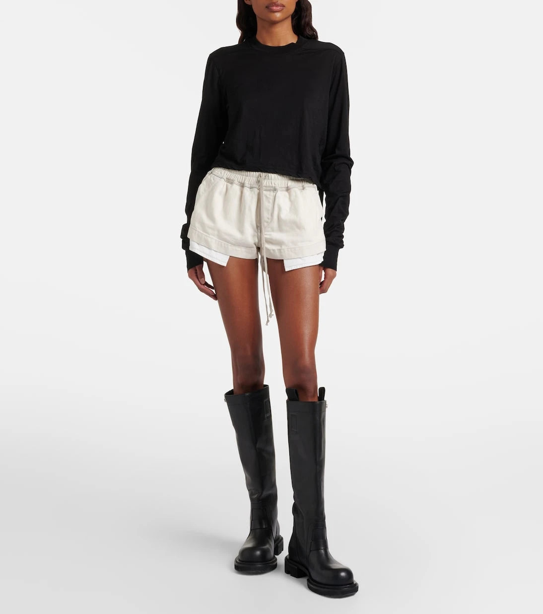 Rick Owens - Belted cotton jersey T-shirt