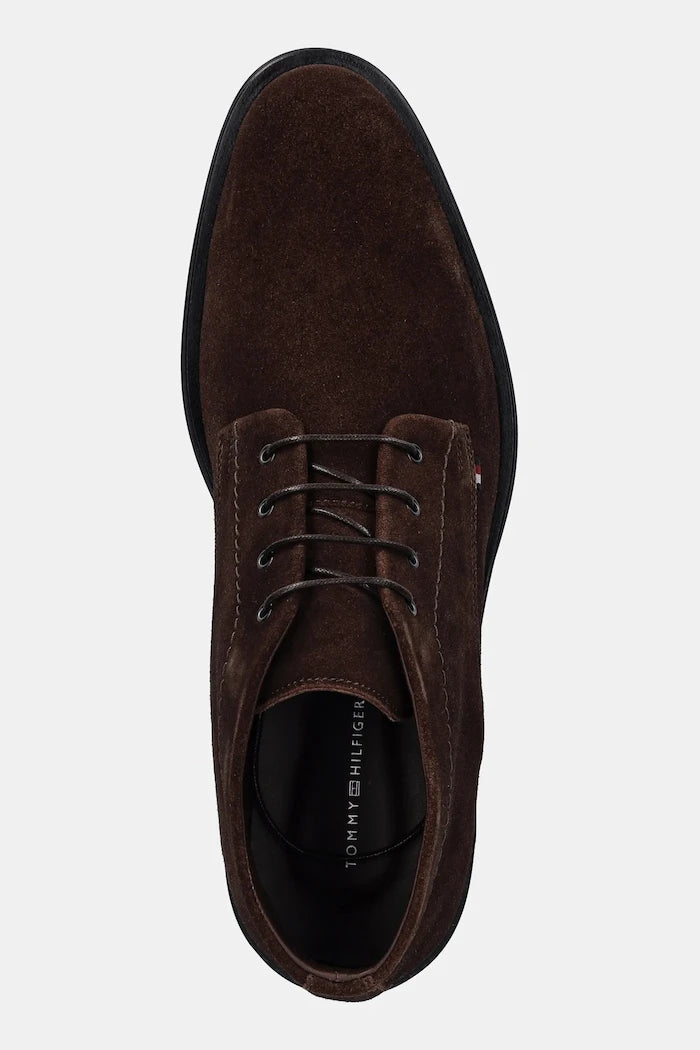Велурени боти Tommy Hilfiger CORPORATE HILFIGER SDE BOOT