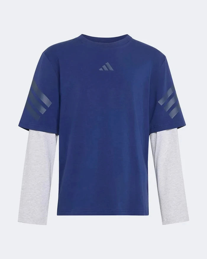 Adidas блуза с дълги ръкави за деца от памук с еластан