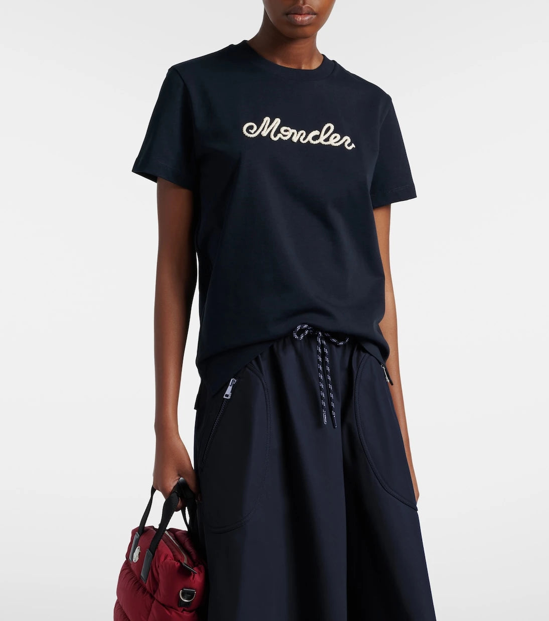 Moncler - Logo cotton jersey T-shirt