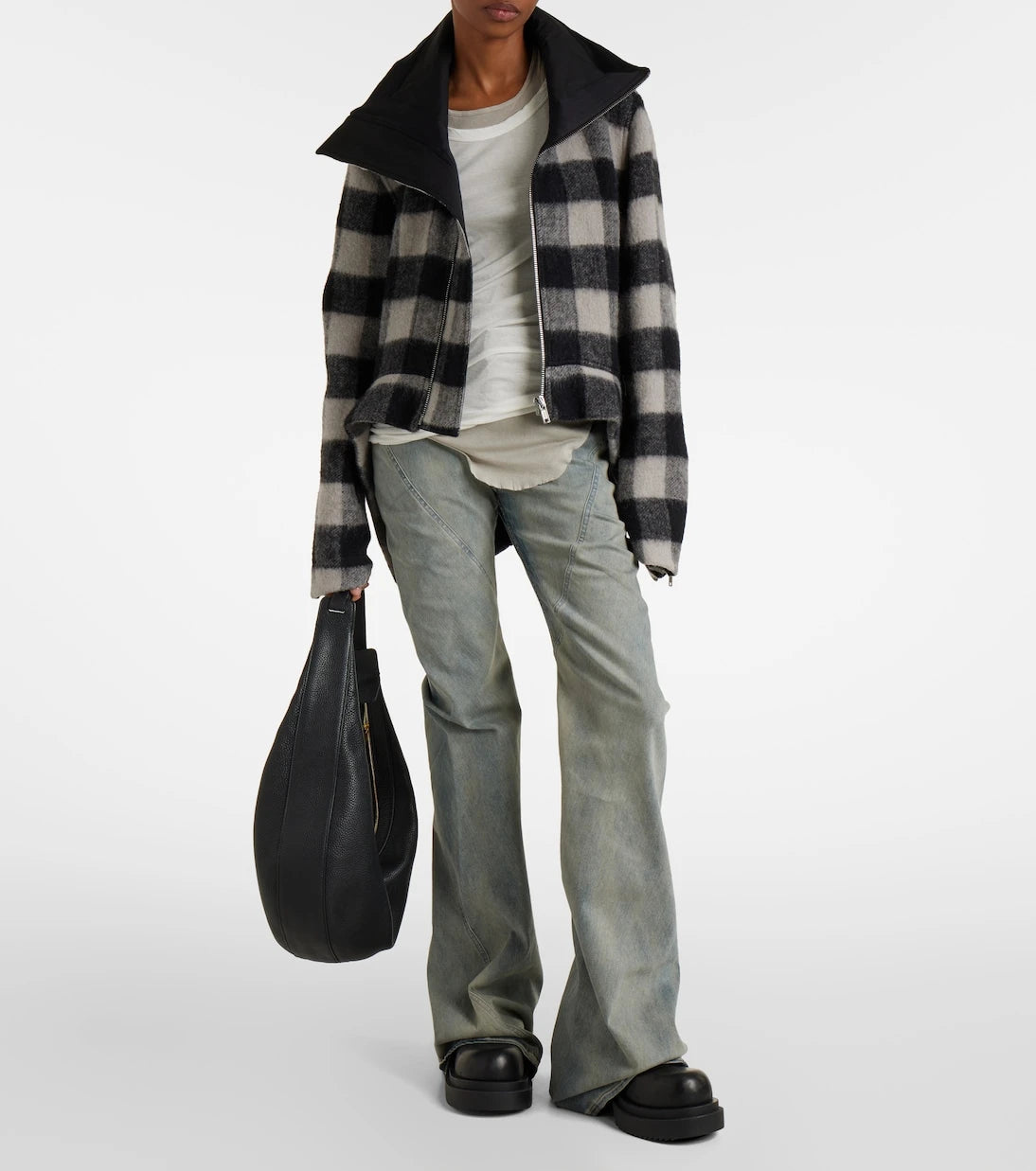 Rick Owens - Exploder checked virgin wool jacket
