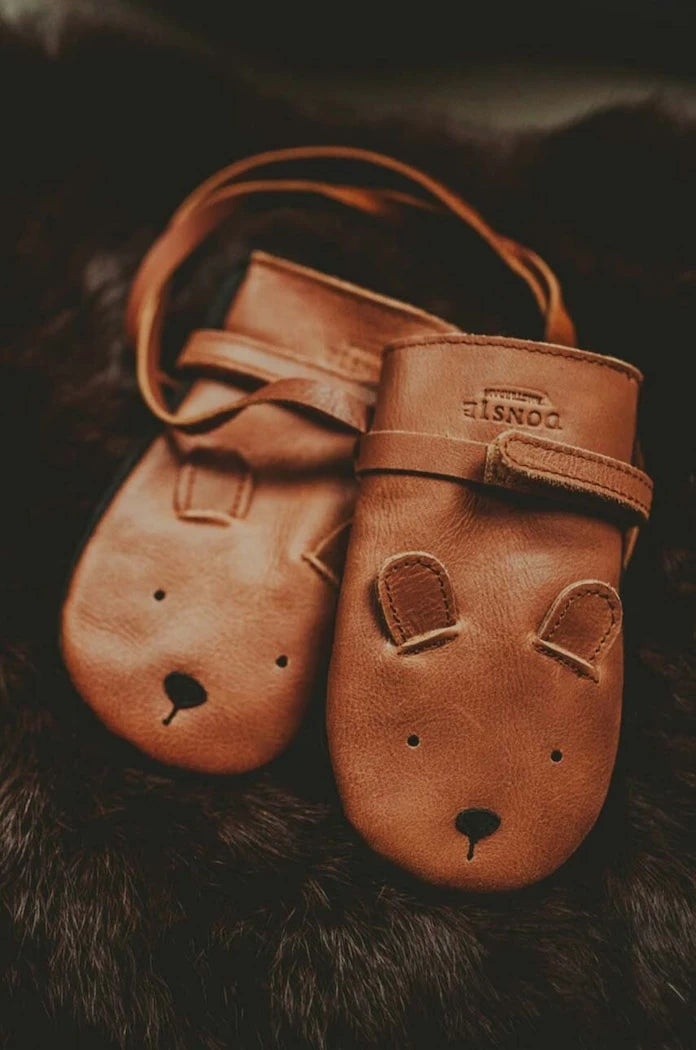 Детски кожени ръкавици Donsje Kapi Classic Mittens Bear