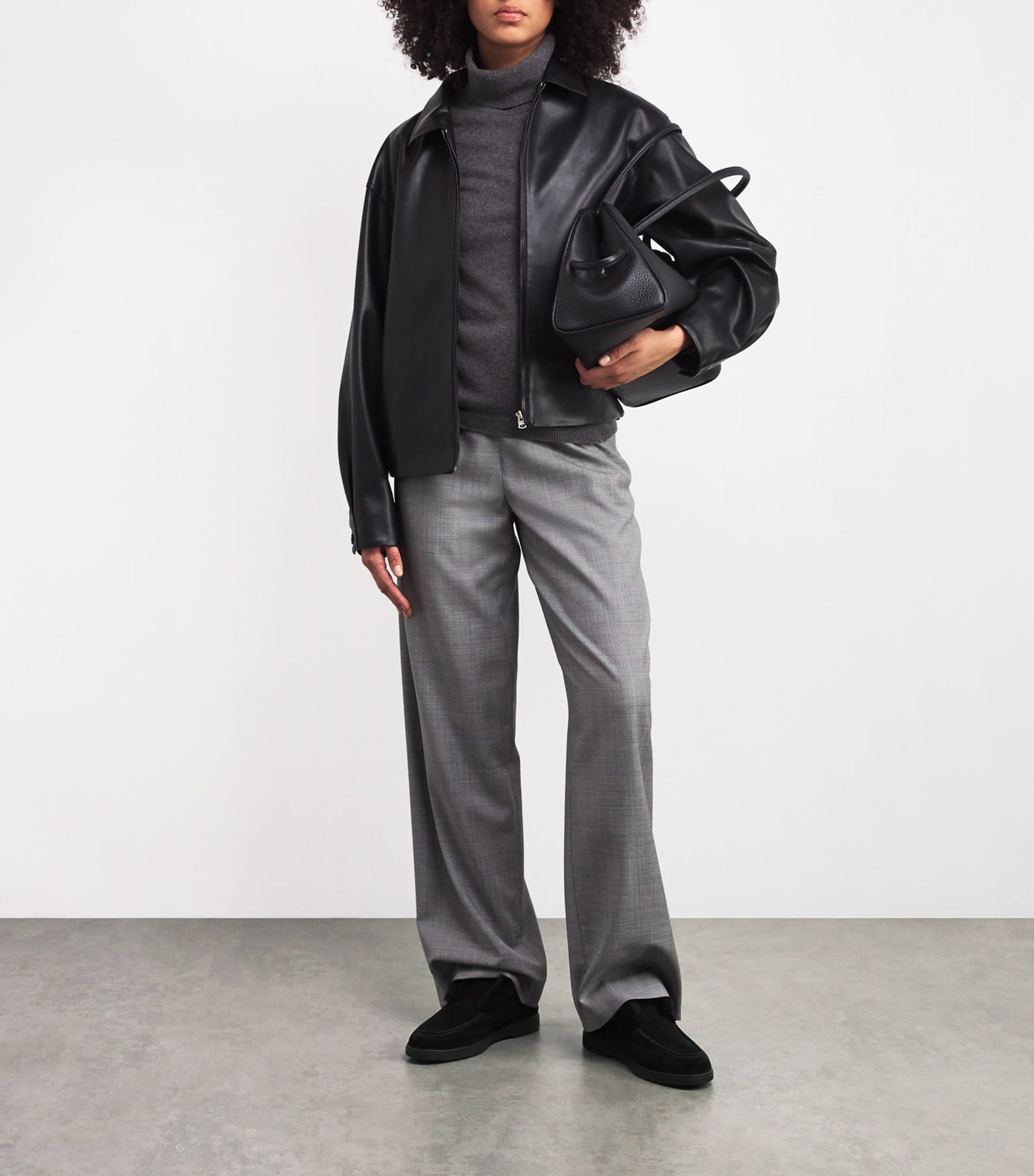 Santoni Black Suede Fortune Ankle Boots