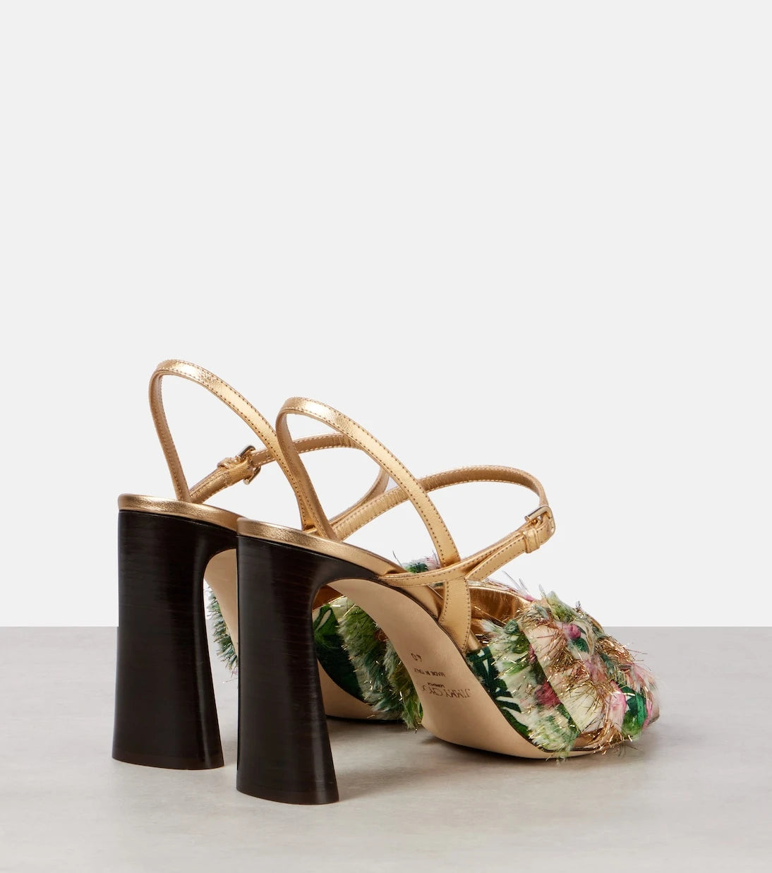 Jimmy Choo - Annika 95 metallic leather sandals